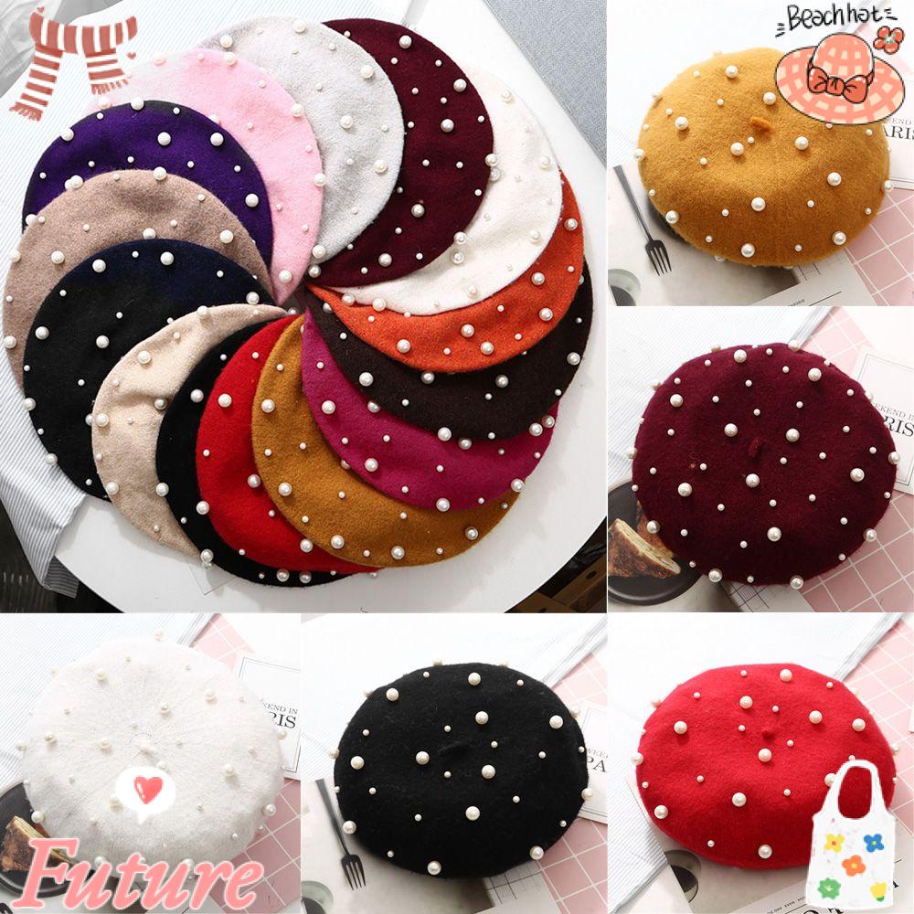 Nón Beret Len Giữ Ấm Thời Trang Mùa Đông Dành Cho Nữ