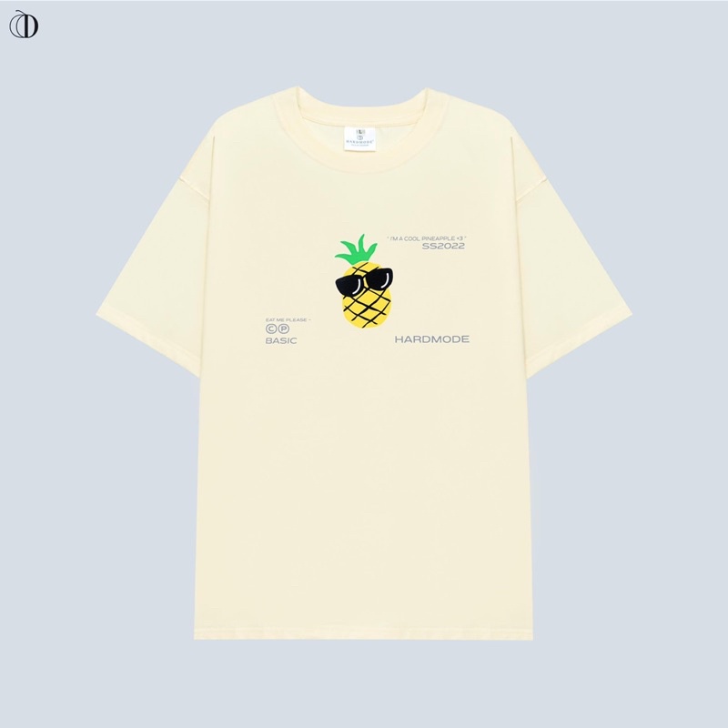 Áo thun nam nữ, Unisex tay lỡ local brand hardmode PINEPPLE tee