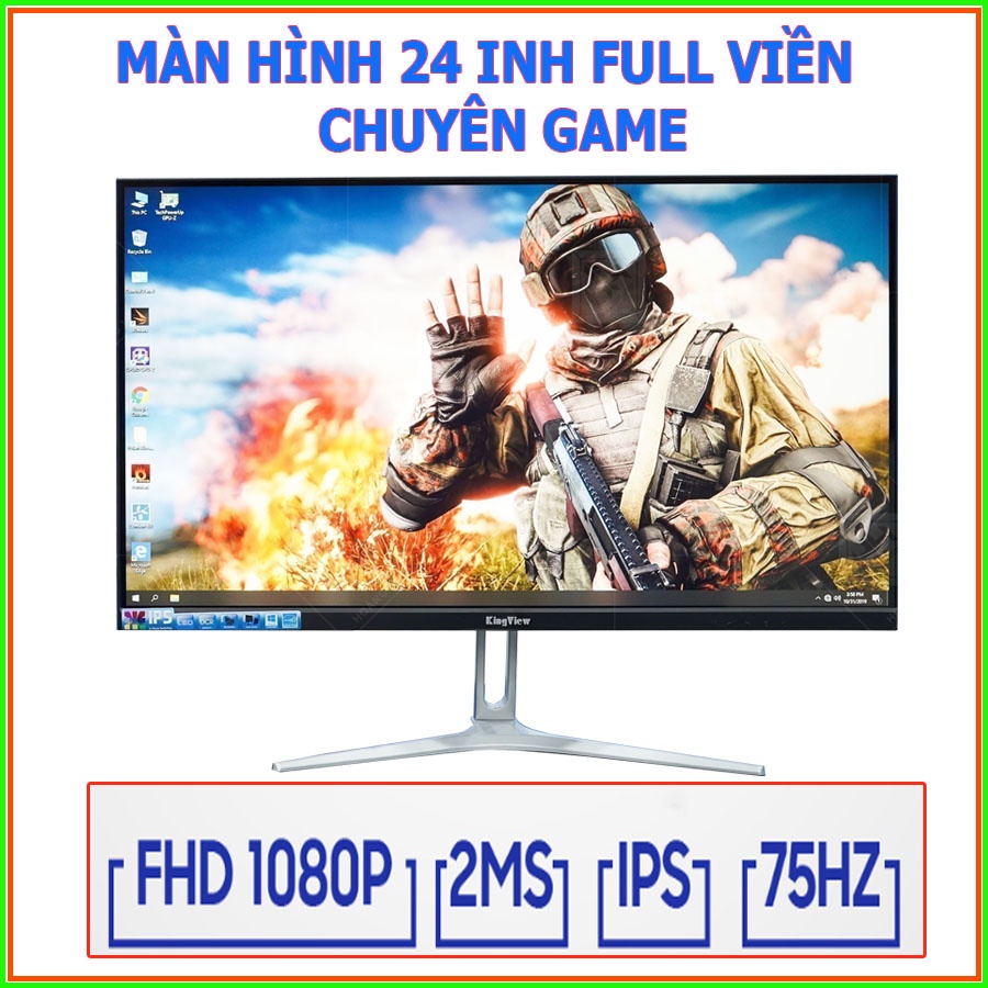 MÀN HÌNH 24INH KINGVIEW IPS 75HZ FULL VIỀN CHUYÊN GAME | BigBuy360 - bigbuy360.vn