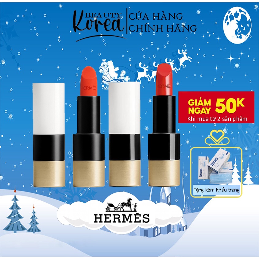 Son hermes chính hãng, Son Hermès Rouge Matte và Satin Lipstick