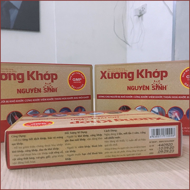 Combo 2 hộp xương khớp nguyên sinh điều trị đau nhức xương khớp, viêm khớp, thoái hoá khớp