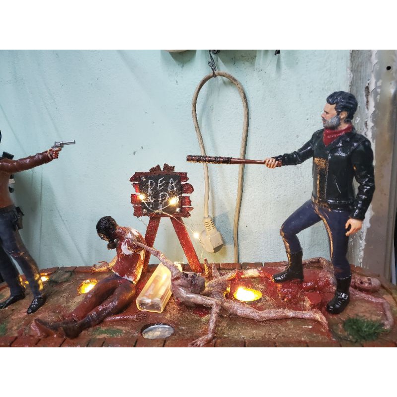 Mô hình walking dead. rick và negan