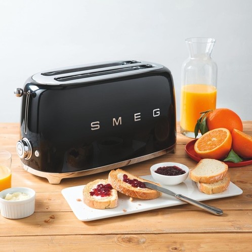 Máy nướng bánh mì Smeg Toast TSF01 loại  2 lát, chức năng rã đông, nướng giòn