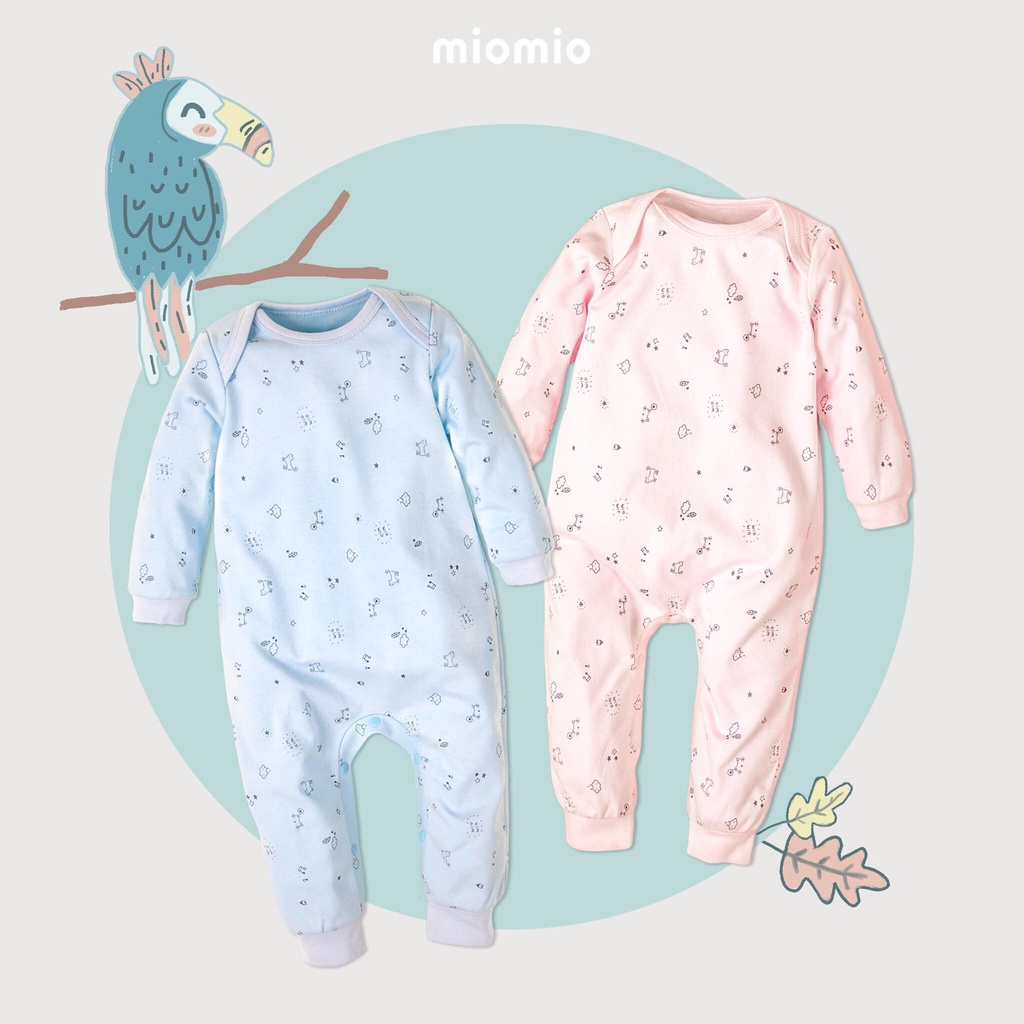 Jumpsuit Tay Dài Thu Đông MIOMIO - Cho Bé Trai, Bé Gái (Từ 3-12 tháng), Vải Interlock Cotton.