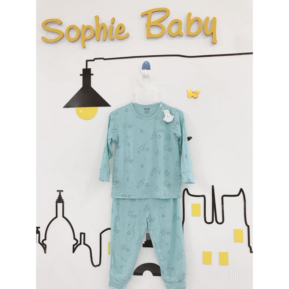 Bộ thu đông nature wear cài vai cho bé