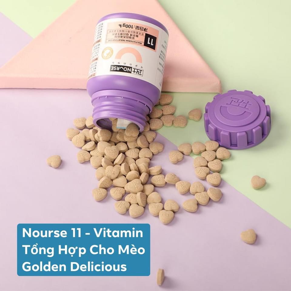 Nourse 11 - Vitamin Tổng Hợp Cho Mèo - Bổ Sung Chất Bổ Cho Mèo Sức Khỏe Và Phát Triển Toàn Diện