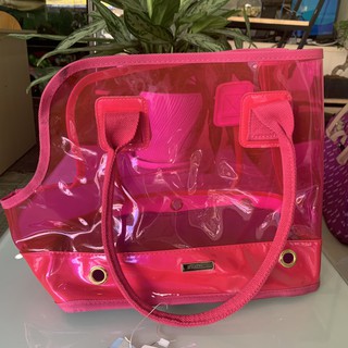 Túi xách cho chó mèo - túi xách trong suốt sành điệu cho thú cưng