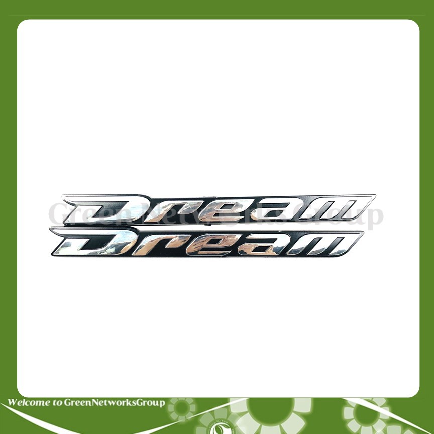 Tem xe máy chữ nổi Dream Greennetworks
