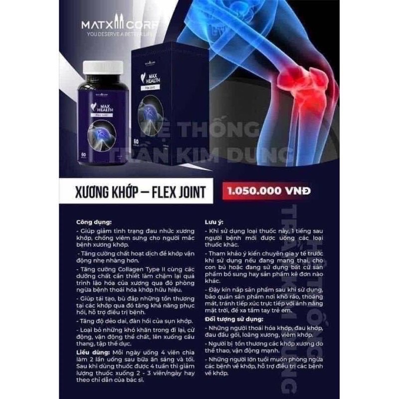 Xương Khớp Max Health Flex Joint