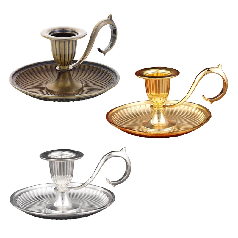 Giá Đỡ Nến Cầm Tay Phong Cách Châu Âu Cổ Điển