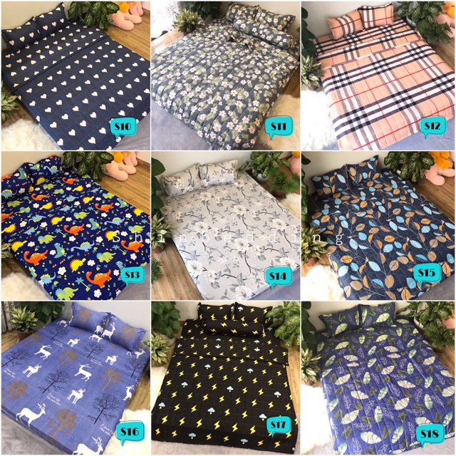 Set Ga Gối Gía Rẻ Cotton Poly Thoáng Mát Cực Chất (Shinbedding.shop)