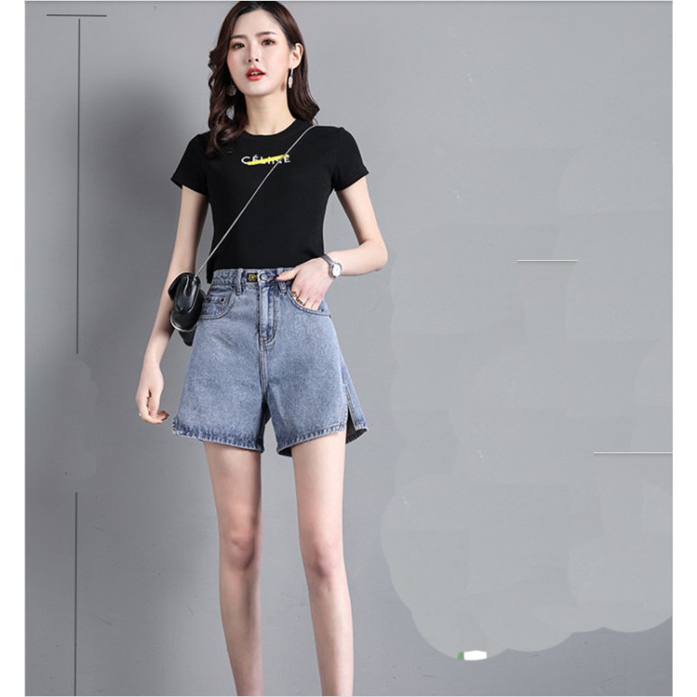 [ ĐỈNH CỦA CHÓP ] QUẦN JEAN NGỐ LỬNG NỮ LƯNG CAO XẺ LAI HÔNG CAO CẤP NITI2 MÀU XANH NHẠT CÁ TÍNH, FORM RỘNG VẢI MỀM MỊN