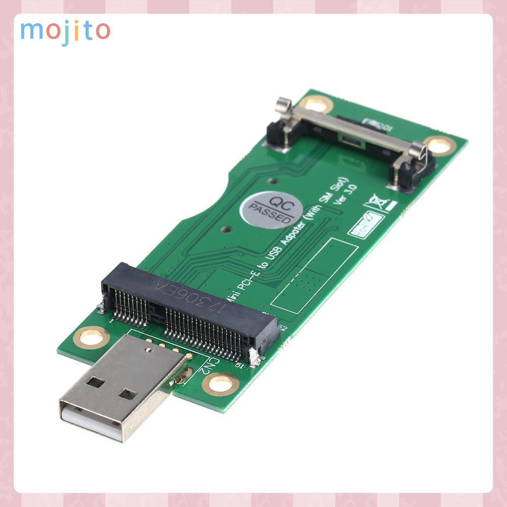 Bộ Chuyển Đổi Mini Pci-E Sang Usb Với Khe Cắm Sim 8pin Cho Wwan / Lte