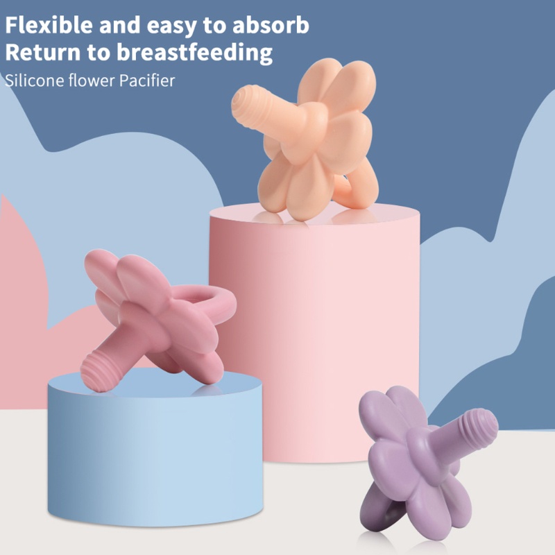 Núm Ti Giả Bằng Silicone Thoải Mái Cho Bé Sơ Sinh