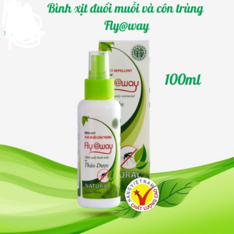 Bình xịt muỗi Thảo Dược Flyaway ( chai 60ml;100ml )