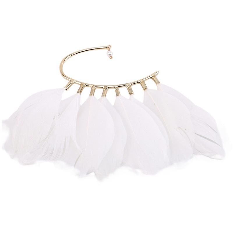 1 khuyên kẹp vành tai hình lông vũ độc đáo