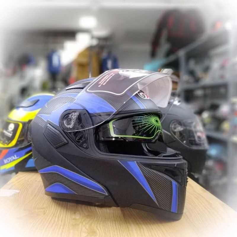 Kính zin thay thế cho mũ bảo hiểm fullface lật hàm GXT 902 2017