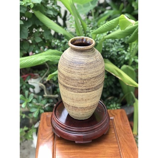 Bình Hoa Gốm Sứ Bát Tràng Mộc Dáng Bomm