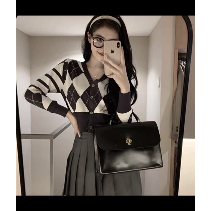 Áo khoác len freesize cardigan thu đông phong cách hàn quốc ziczac | BigBuy360 - bigbuy360.vn