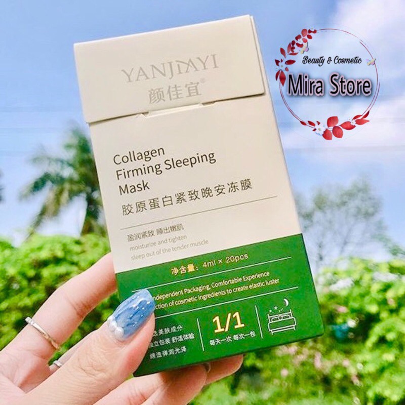 MẶT NẠ NGỦ THẠCH YANJIAYI BỔ SUNG COLLAGEN TRẮNG SÁNG CHO DA (1 gói) | BigBuy360 - bigbuy360.vn