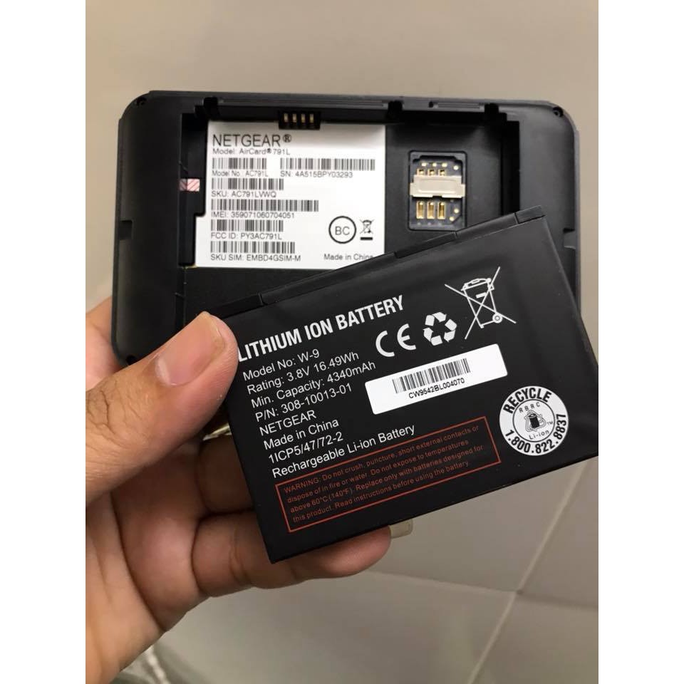 Bộ Phát Wifi 4G LTE Netgear Aircard 791L Hàng Mỹ 97%