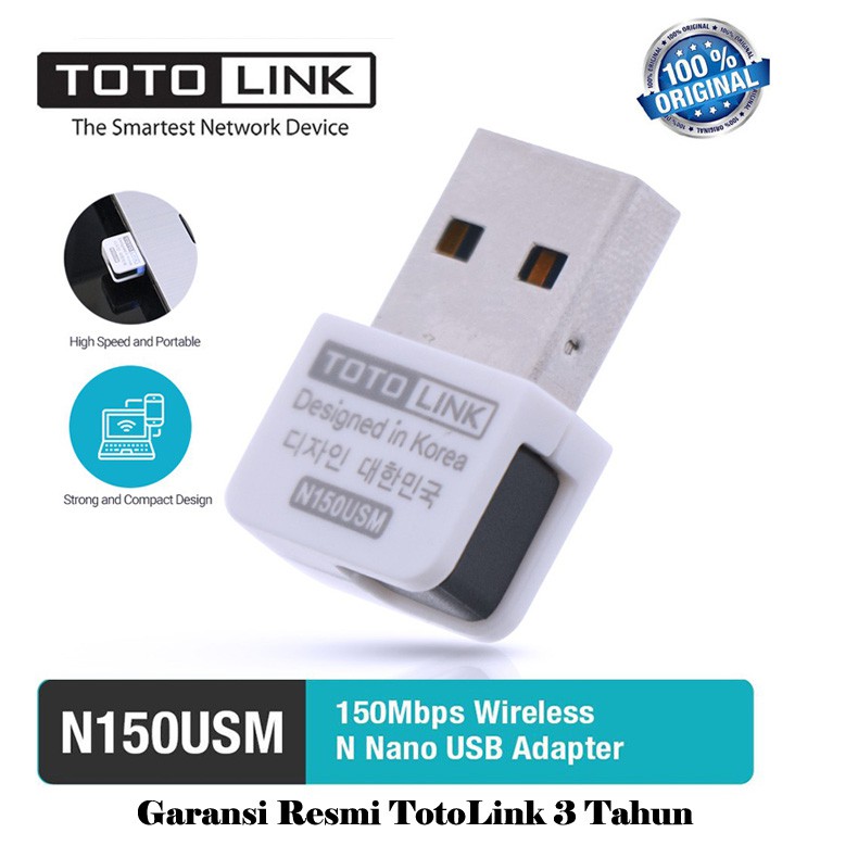 Usb Wifi Totolink Original N150usm 150mbps 3 Năm