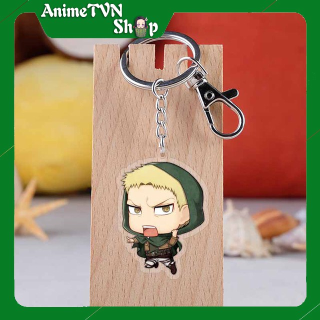 Móc khoá Mica dây xịn anime Attack on Titan (Shingeki no Kyojin) (Mẫu 3) - Nhựa Cứng Acrylic In 2 mặt sắc nét