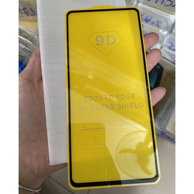 Kính cường lực full màn cho Samsung M62 siêu bền, tặng miếng lau kính