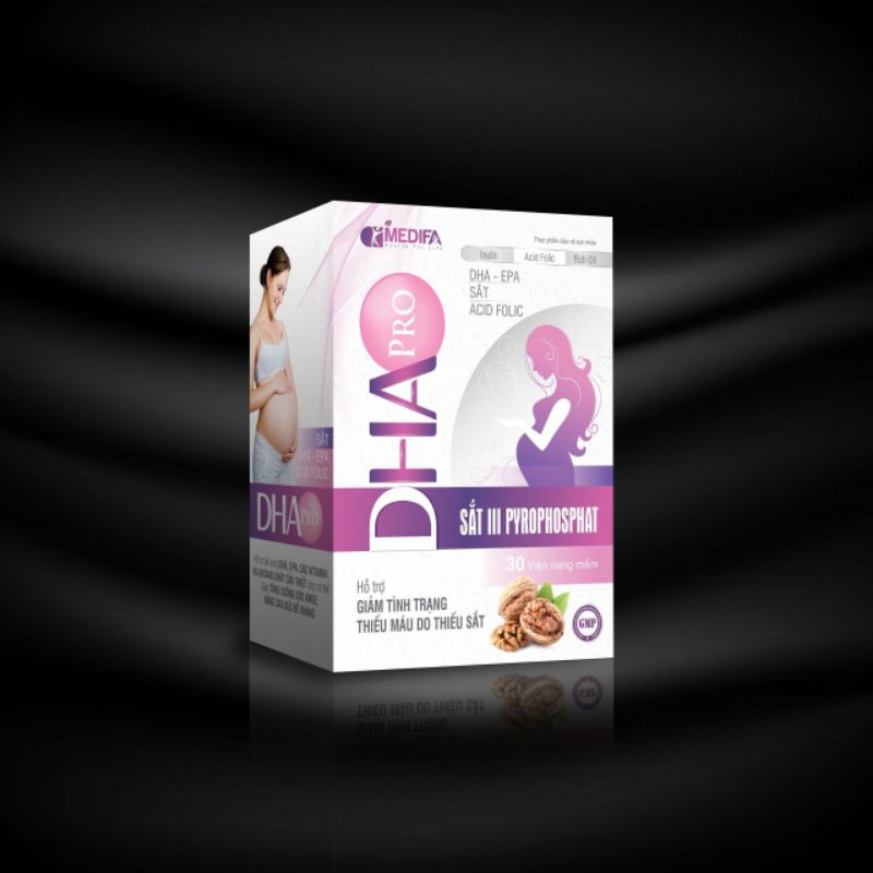 Sắt 3 sắt bầu DHA Pro với sắt và vitamin tổng hợp dễ hấp thu và không táo bón, sắt bầu, sắt tổng hợp