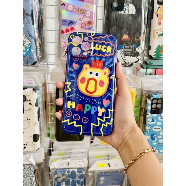 Ốp lưng điện thoại | Case IDM Iphone 7plus/Xsmax/11 /11promax/12promax hoạt hình Happy & Lucky