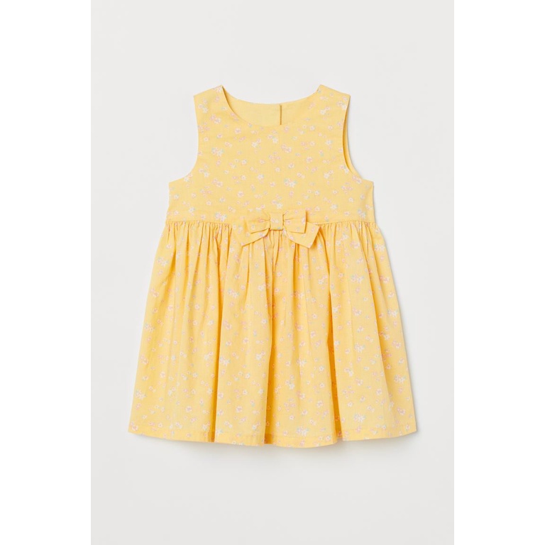 Váy xòe hoa vàng HM H&amp;M sz 9-12m_hàng chính hãng authentic