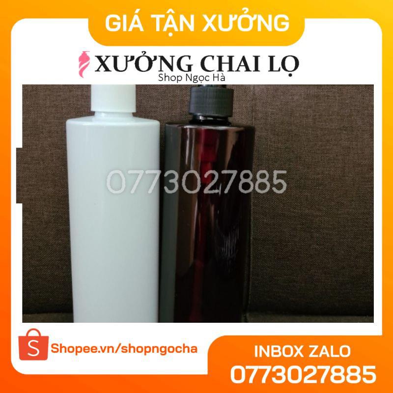 Chai Chiết Mĩ Phẩm ❤ GIÁ TỐT NHẤT ❤ Chai nhựa pet vòi nhấn 500ml cao chiết mỹ phẩm , phụ kiện du lịch