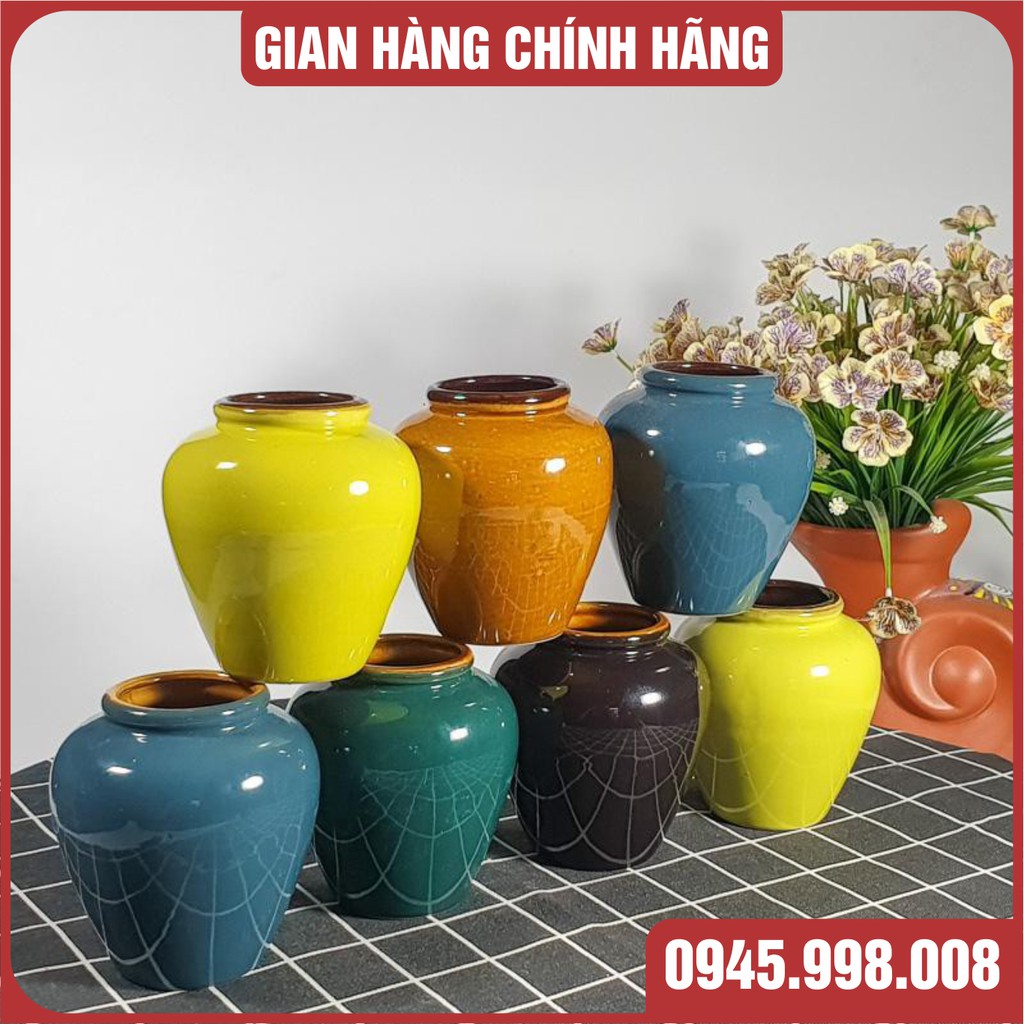 Chum uống bia bằng sứ BÁT TRÀNG CAO CẤP giá rẻ 400ml nhiều màu-XƯỞNG GỐM VIỆT