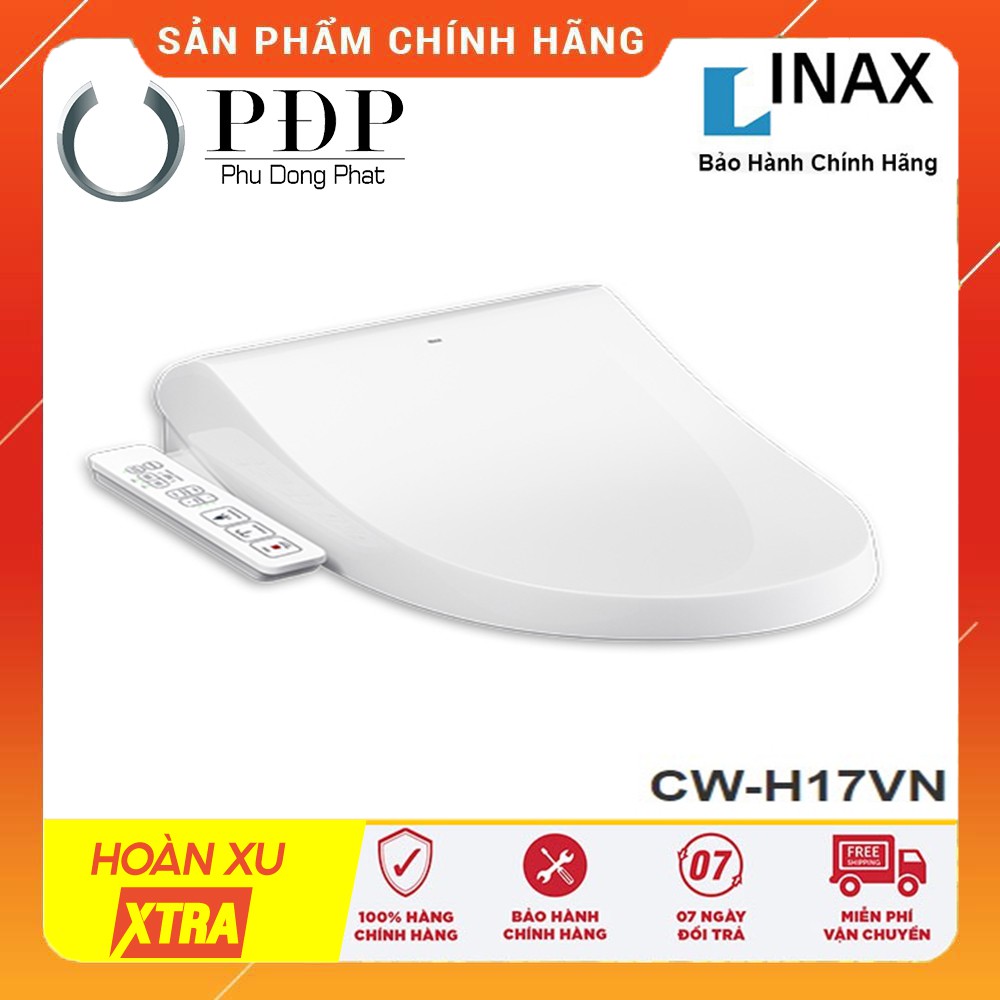 Nắp Bồn Cầu Điện Tử INAX CW-H17VN (Shower Toilet) hàng Bảo Hành Chính Hãng