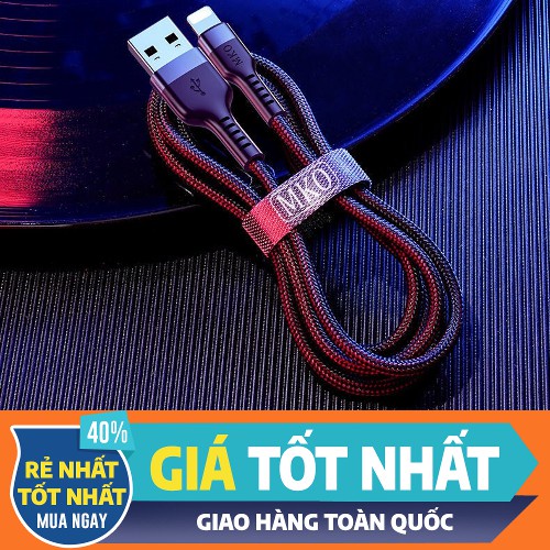 Dây Sạc Nhanh Topstore MKO 5A Cho Các Dòng Máy IPhone ,Cáp Sạc Bọc Dù Chống Gãy Đứt,Hỗ Trợ Sạc Nhanh - Hàng Chính Hãng