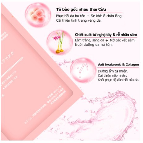 Mặt nạ nhau thai cừu hàng nhật chính hãng Rwine Beauty Stem Cell Placenta Mask