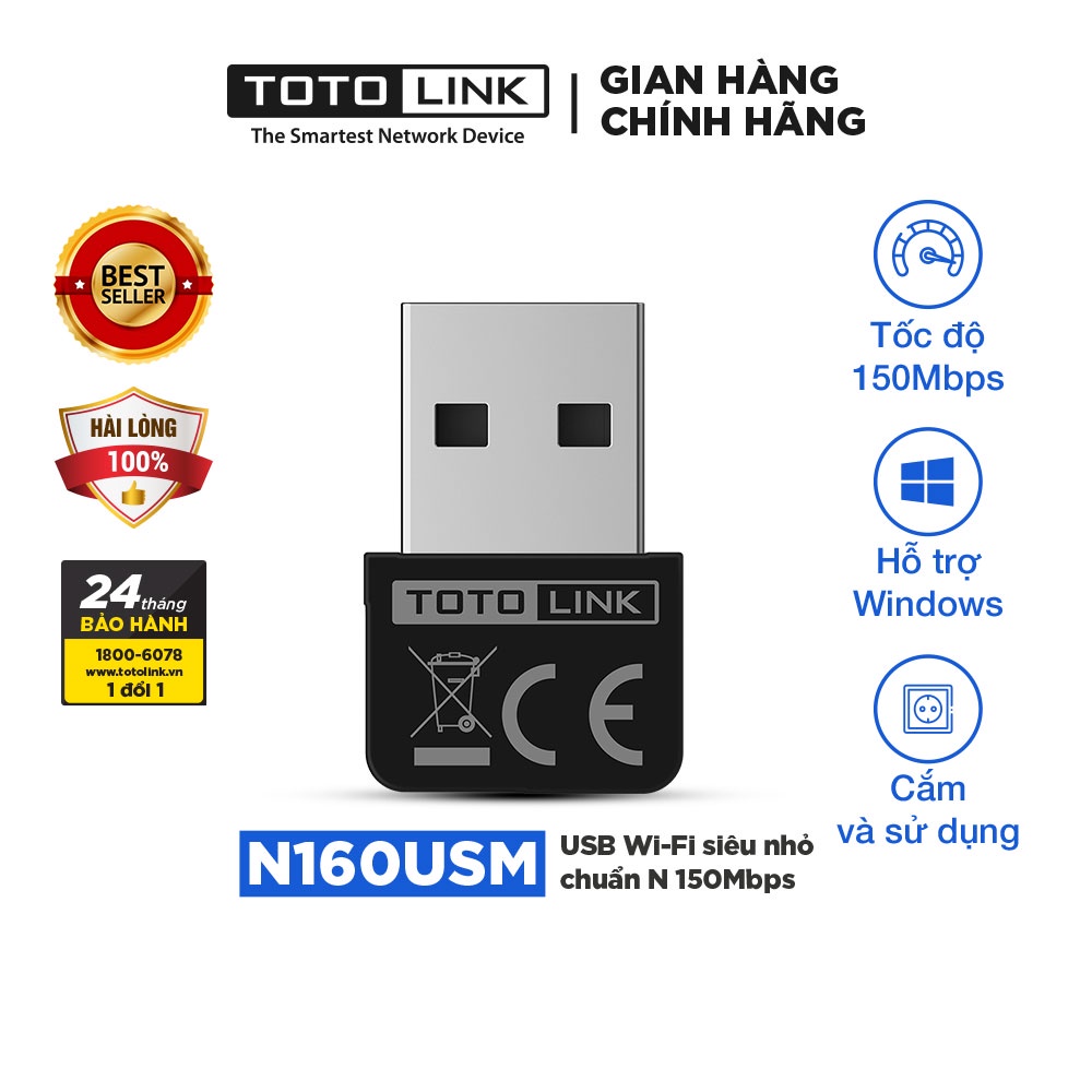 Usb wifi chuẩn N 150Mbps TOTOLINK N160USM
