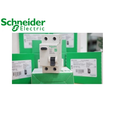 SCHNEIDER Cầu Dao Chống Giật, CB Chống Giật Đôi RCBO 2 Pha 2 Cực 10A ~40A 30mA - Hàng Chất Lượng - BH 12 Tháng