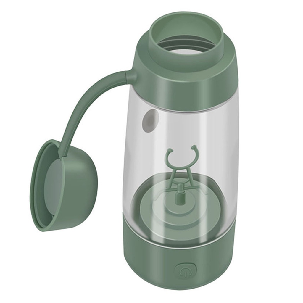 hola Home Shaker Mixer Electric Stirring Portable Protein Powder Milk Powder Coffee Kitchen Fully Automatic Mixing Bottle Family Expenses ABS 350ml Thermose PC Household Green Drinkware