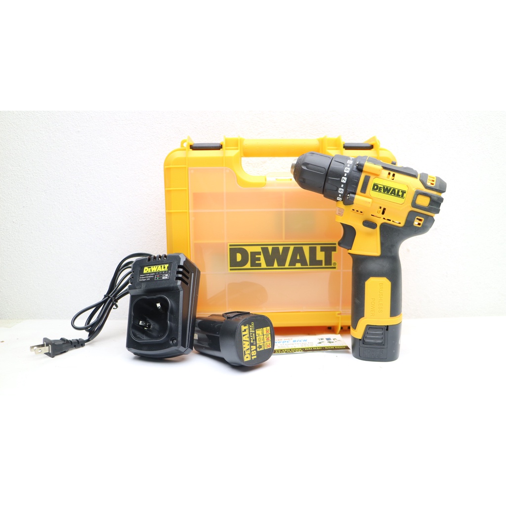Máy Khoan Pin Dewaltt 18v Không chổi than Đầu 10mm