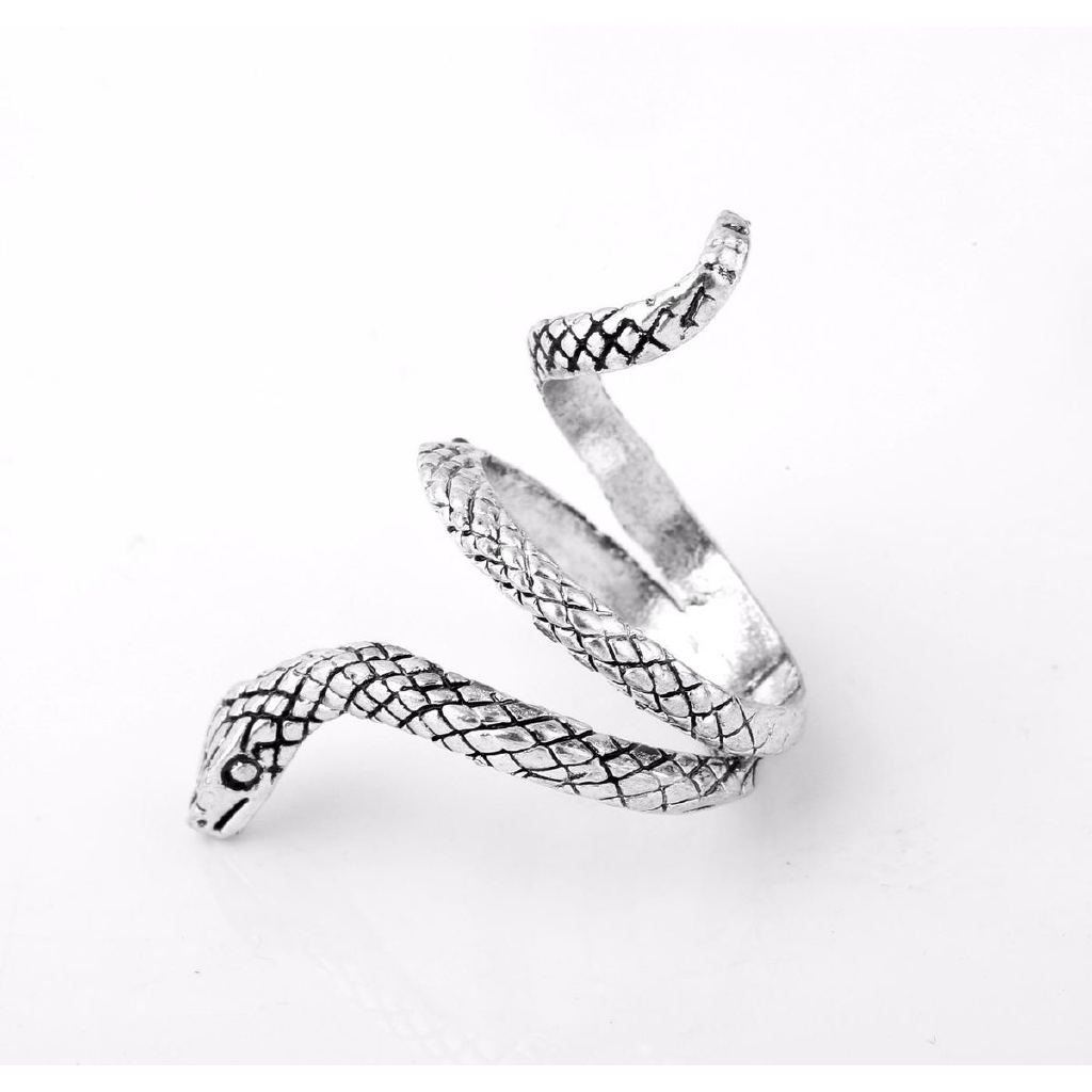 Nhẫn kim loại 22069 hình rắn phong cách cổ điển cá tính