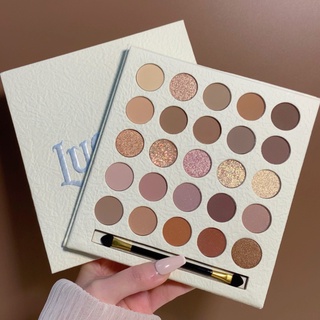 Bảng phấn mắt MUGE LEEN Cream Elf Pearlescent Matte Earth Milk Tea Color Student Bảng phấn mắt lớn giá rẻ