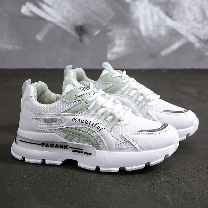 GIÀY THỂ THAO NỮ MWC - GIÀY THỂ THAO TONE TRẮNG PHỐI CHỮ - GIÀY THỂ THAO DA PHỐI LƯỚI- GIÀY THỂ THAO ĐẾ CAO NUTT- 0514 | BigBuy360 - bigbuy360.vn