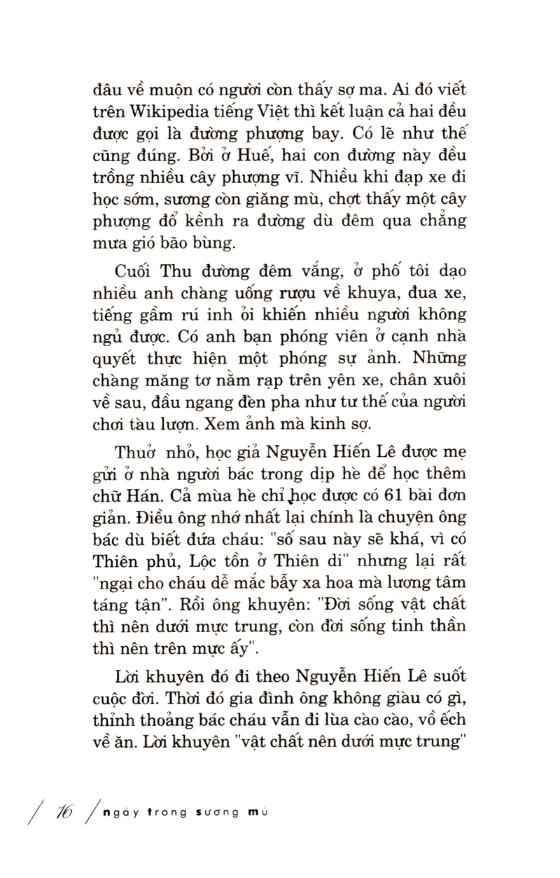 Sách - Ngày Trong Sương Mù