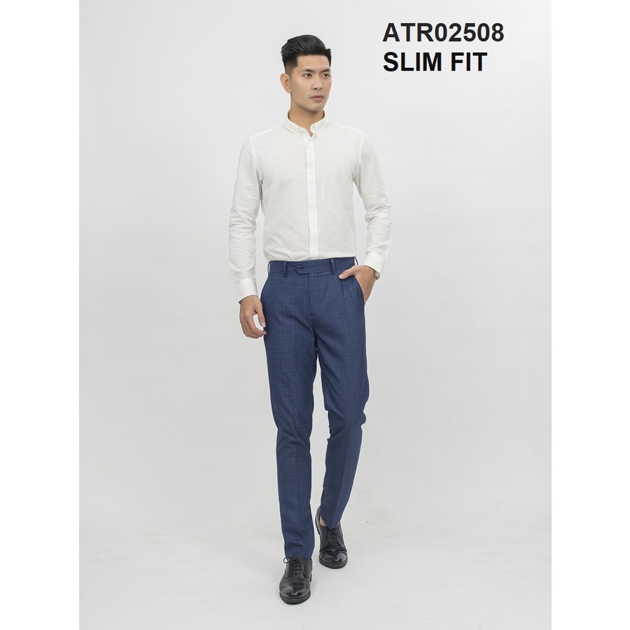 QUẦN ÂU NAM ARISTINO SLIM KẺ CARO SANG TRỌNG ATR02508