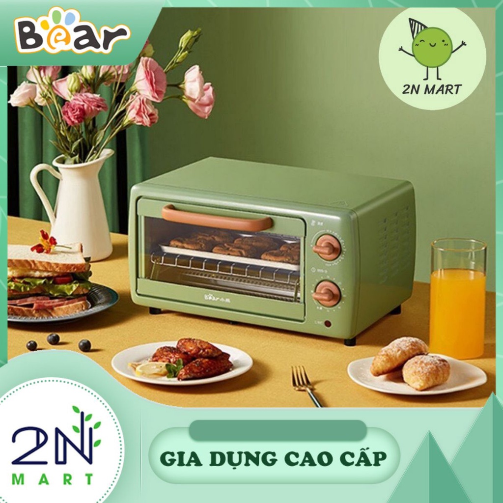 Lò nướng điện mini Bear 10.5L, công suất 700W phù hợp với gia đình nhỏ - LB410212