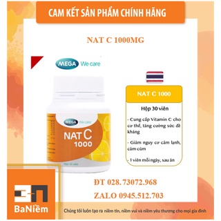 NAT C 1000MG TĂNG SỨC ĐỀ KHÁNG