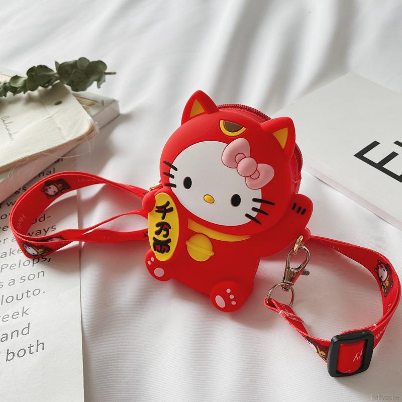 Túi Đeo Chéo Hình Gấu Hoạt Hình Dễ Thương Cho Bé