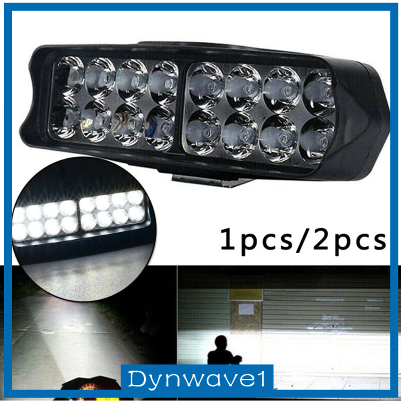 [DYNWAVE1]12 LED Universal Motorcycle Spot Light Headlight Headlamp Driving Light