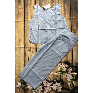 Bộ nữ MG chất liệu linen